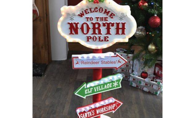 How to make a north pole christmas decoration