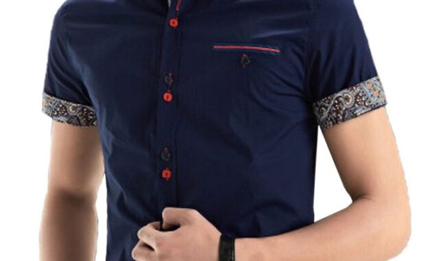 Dress shirts short sleeve men