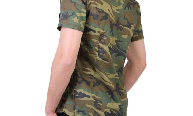 Camouflage dress shirt--men