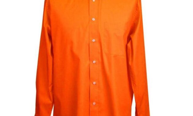 Light orange mens dress shirts