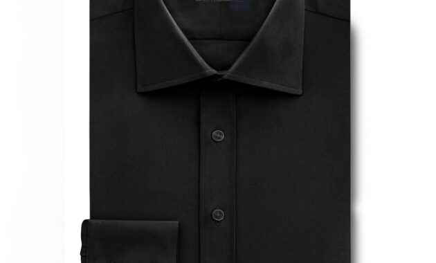 Black shirt dress mens