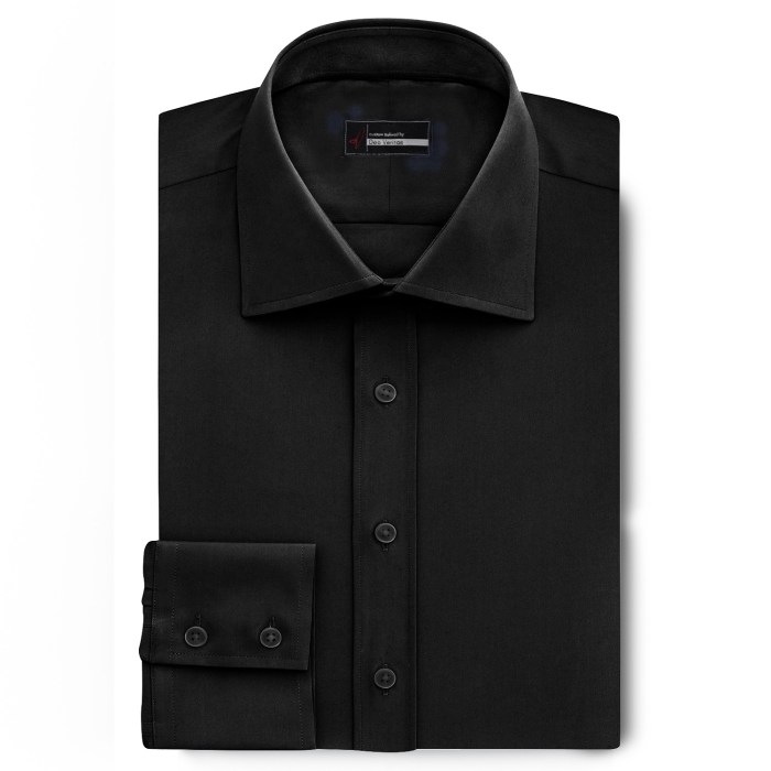 Black shirt dress mens