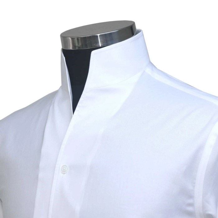 High collar mens dress shirt