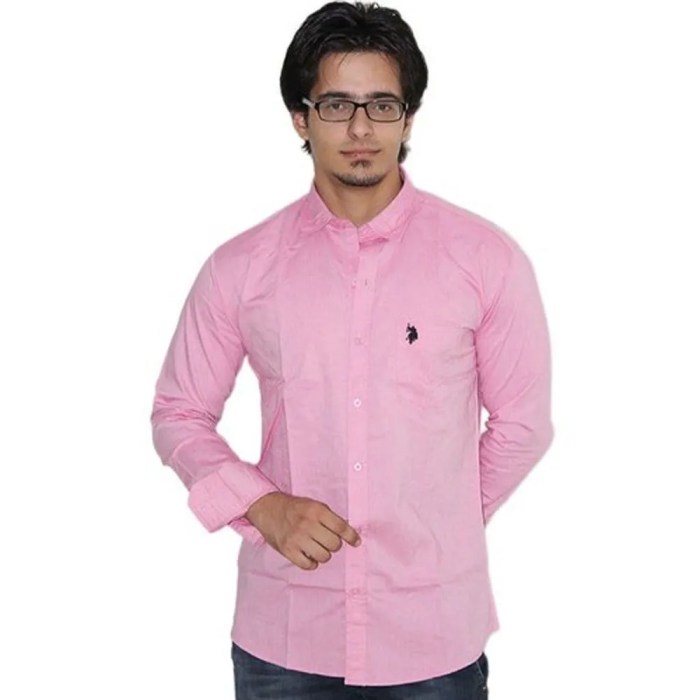 Mens pink plaid dress shirts