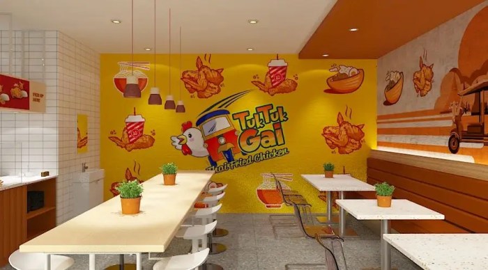 Desain interior fried chicken