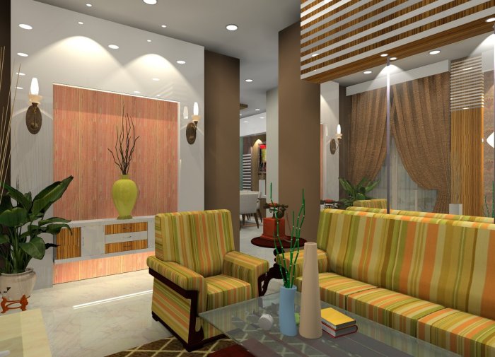 Desain interior rumah 1 lantai