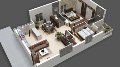 Desain interior rumah type 22 60