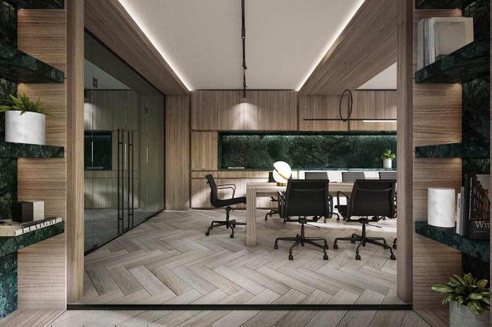 Desain interior kantor bergaya modern